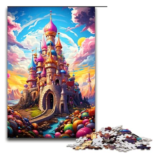 1000 teiliges Puzzle farbenfrohes psychedelisches Süßigkeitenschloss Holzpuzzle Lernspiele Heimdekoration 75 x 50 cm 1000 teiliges Puzzle farbenfrohes psychedelisches Süßigkeitenschloss Holzpuzzle Lernspiele Heimdekoration 75 x 50 cm von zouxangzz
