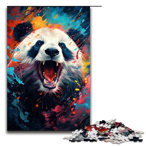 1000 teiliges Puzzle farbenfrohes psychedelisches Tierpanda Puzzle für Erwachsene und Kinder Holzpuzzle pädagogisches Spielzeug zum Stressabbau 75 x 50 cm 1000 teiliges Puzzle farbenfrohes psychedelisches Tierpanda Puzzle für Erwachsene und Kinder Holzpuzzle pädagogisches Spielzeug zum Stressabbau 75 x 50 cm von zouxangzz