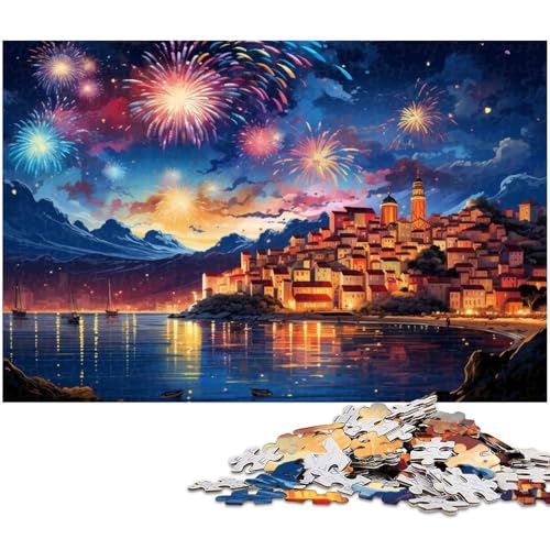 1000 teiliges Puzzle farbenfrohes wunderschönes Landschaftskunst Puzzle für Erwachsene Papierpuzzle anspruchsvolles Spiel 1000 Teile (38 x 26 cm) von zouxangzz