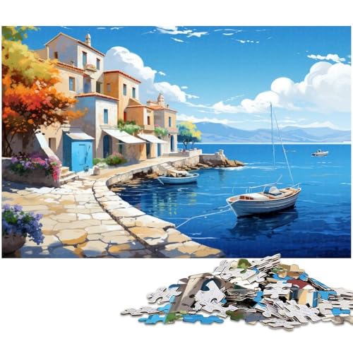1000 teiliges Puzzle für Erwachsene Agios_Prokopios Puzzle für Kinder Holzpuzzle Lernspiel für Erwachsene 1000 Teile (75 x 50 cm) von zouxangzz