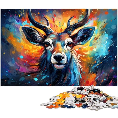 1000 teiliges Puzzle für Erwachsene Antilopen Puzzle Geburtstagsgeschenk für Teenager ab 14 Jahren 1000 Teile (75 x 50 cm) von zouxangzz
