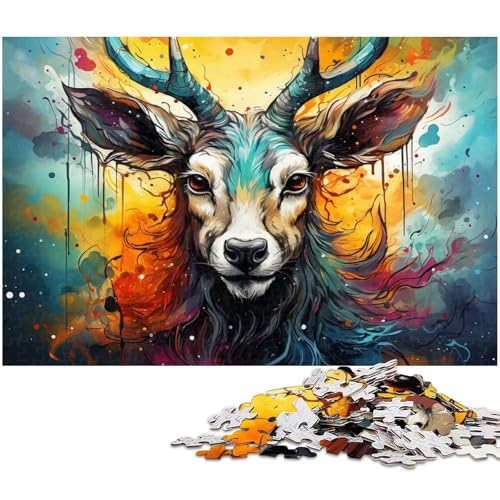 1000 teiliges Puzzle für Erwachsene Antilopen Spielzeug Denkspiel anspruchsvolles Puzzlespiel und Familienspiel 1000 Teile (38 x 26 cm) von zouxangzz