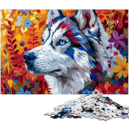 1000 teiliges Puzzle für Erwachsene Art Dog EIN Kunstwerk für Teenager ab 14 Jahren (Größe 75 x 50 cm) von zouxangzz