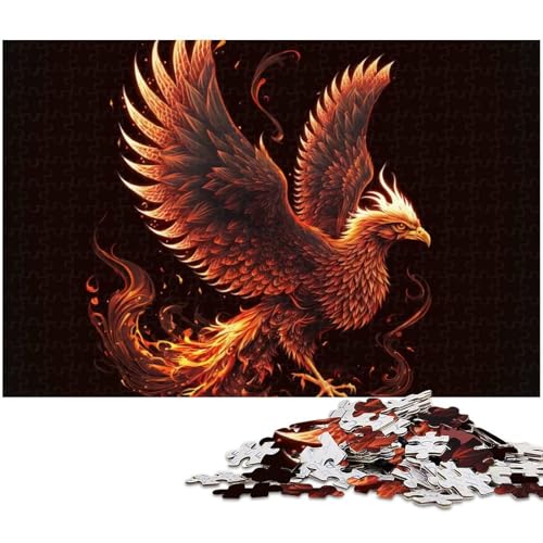 1000 teiliges Puzzle für Erwachsene Art Phoenix Toy Denkspiel anspruchsvolles Puzzlespiel und Familienspiel 1000 Teile (38 x 26 cm) von zouxangzz