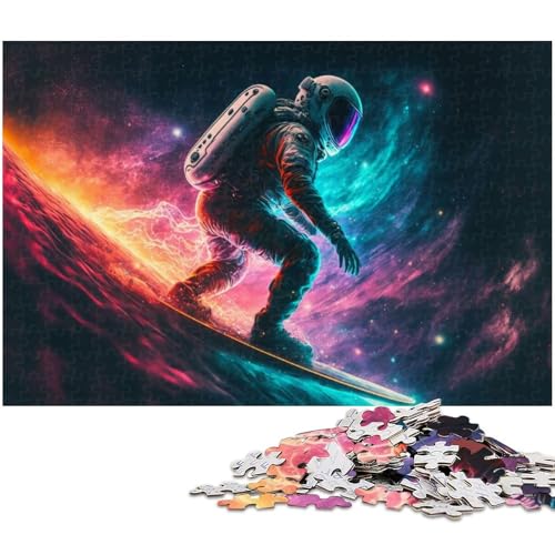 1000 teiliges Puzzle für Erwachsene Astro Surfer Spielzeug Denkspiel anspruchsvolles Puzzlespiel und Familienspiel 1000 Teile (75 x 50 cm) von zouxangzz