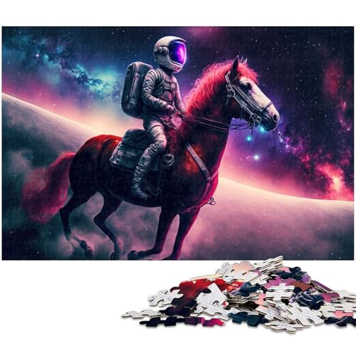1000 teiliges Puzzle für Erwachsene Astronauten Pferdespielzeug Denkspiel anspruchsvolles Puzzlespiel und Familienspiel 1000 Teile (75 x 50 cm) von zouxangzz