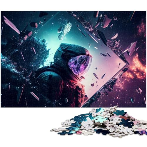 1000 teiliges Puzzle für Erwachsene Astronauten Puzzle Geburtstagsgeschenk für Teenager ab 14 Jahren (Größe 38 x 26 cm) von zouxangzz