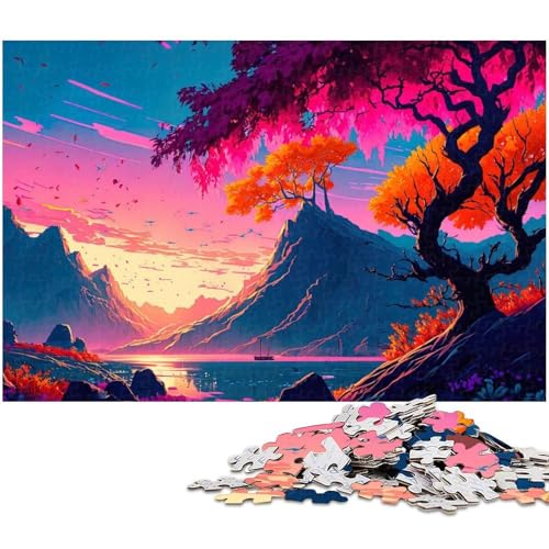 1000 teiliges Puzzle für Erwachsene Autumn Vista EIN Kunstwerk für Teenager ab 14 Jahren 1000 Teile (38 x 26 cm) von zouxangzz