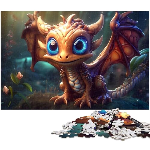 1000 teiliges Puzzle für Erwachsene Baby Fliegendrache Puzzle für Lernspiele Herausforderung Spielzeug Kunstwerk Geschenk 1000 PCS (75 x 50 cm) von zouxangzz
