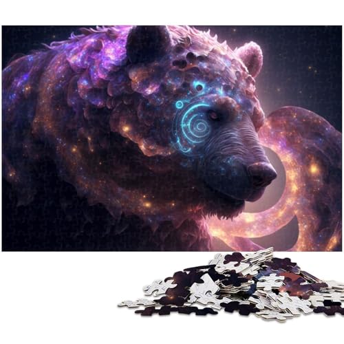 1000 teiliges Puzzle für Erwachsene Bären Puzzle Kunstwerk für Teenager ab 14 Jahren (Größe 75 x 50 cm) von zouxangzz