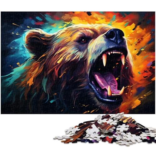 1000 teiliges Puzzle für Erwachsene Bärenspielzeug Denkspiel anspruchsvolles Puzzlespiel und Familienspiel 1000 Teile (38 x 26 cm) von zouxangzz