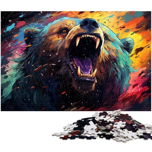 1000 teiliges Puzzle für Erwachsene Bärenspielzeug Denkspiel anspruchsvolles Puzzlespiel und Familienspiel 1000 Teile (38 x 26 cm) von zouxangzz