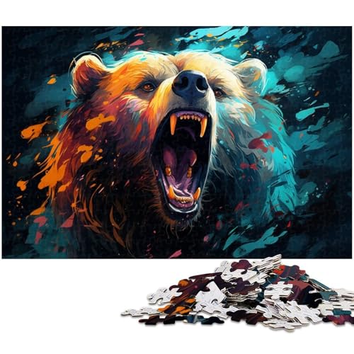 1000 teiliges Puzzle für Erwachsene Bärenspielzeug Denkspiel anspruchsvolles Puzzlespiel und Familienspiel 1000 Teile (75 x 50 cm) von zouxangzz