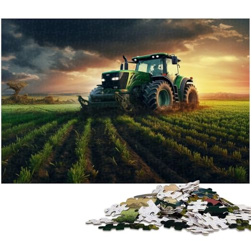 1000 teiliges Puzzle für Erwachsene Bauernhoftraktor Puzzle Papierpuzzle Lernspielzeug (Größe 38 x 26 cm) von zouxangzz