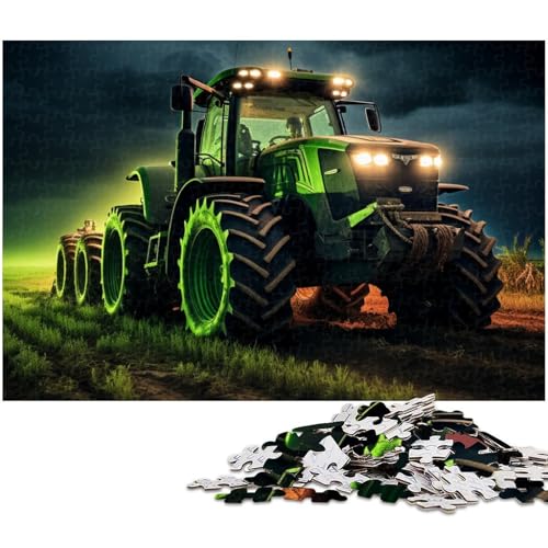 1000 teiliges Puzzle für Erwachsene Bauernhoftraktor Spielzeug Denkspiel anspruchsvolles Puzzlespiel und Familienspiel (Größe 38 x 26 cm) von zouxangzz