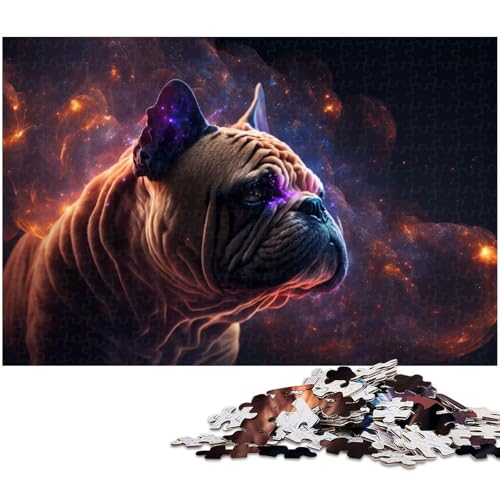 1000 teiliges Puzzle für Erwachsene Boxer Puzzle Holzpuzzle Lernspielzeug (Größe 75 x 50 cm) von zouxangzz