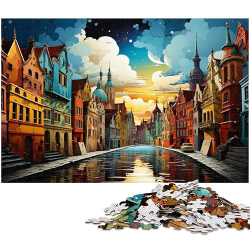 1000 teiliges Puzzle für Erwachsene Bryggens farbenfrohes Psychedelika Spielzeug Denkspiel anspruchsvolles Puzzlespiel und Familienspiel 1000 Teile (38 x 26 cm) von zouxangzz