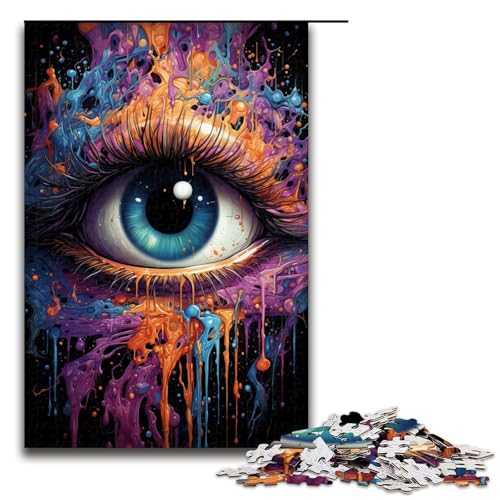 1000 teiliges Puzzle für Erwachsene Bunte Fantasieaugen Puzzle für Lernspiele Herausforderung Spielzeug Kunstwerk Geschenk 75 x 50 cm 1000 teiliges Puzzle für Erwachsene Bunte Fantasieaugen Puzzle für Lernspiele Herausforderung Spielzeug Kunstwerk Geschenk 75 x 50 cm von zouxangzz