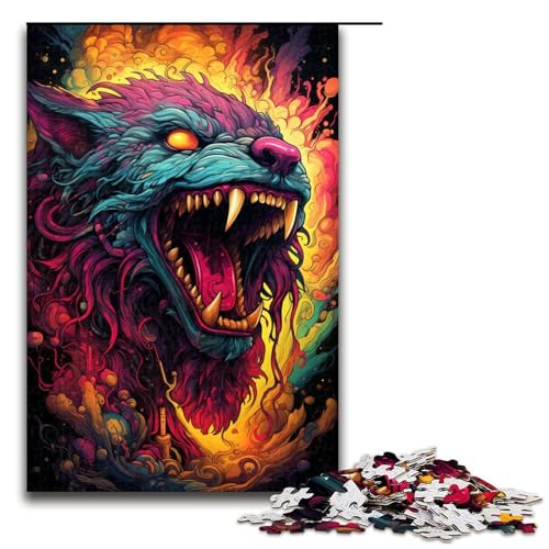 1000 teiliges Puzzle für Erwachsene Bunte Fantasietiere Holzpuzzle Lernspiel für Erwachsene Herausforderungsspielzeug 75 x 50 cm 1000 teiliges Puzzle für Erwachsene Bunte Fantasietiere Holzpuzzle Lernspiel für Erwachsene Herausforderungsspielzeug 75 x 50 cm von zouxangzz