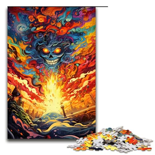 1000 teiliges Puzzle für Erwachsene Bunte Monster Puzzle für Lernspiele Herausforderung Spielzeug Kunstwerk Geschenk 75 x 50 cm von zouxangzz