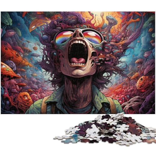 1000 teiliges Puzzle für Erwachsene Bunte Mutanten Puzzle für Lernspiele Herausforderung Spielzeug Kunstwerk Geschenk 1000 Teile (38 x 26 cm) von zouxangzz
