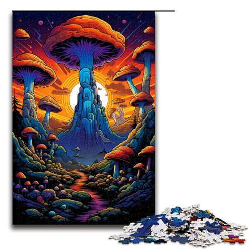 1000 teiliges Puzzle für Erwachsene Bunte Pilze Puzzle für Kinder Holzpuzzle Lernspiel für Erwachsene 75 x 50 cm 1000 teiliges Puzzle für Erwachsene Bunte Pilze Puzzle für Kinder Holzpuzzle Lernspiel für Erwachsene 75 x 50 cm von zouxangzz