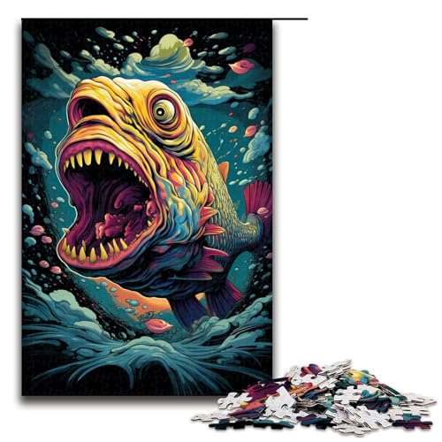 1000 teiliges Puzzle für Erwachsene Bunte Piranha Holzpuzzles Lernspiel für Erwachsene Herausforderungsspielzeug 75 x 50 cm 1000 teiliges Puzzle für Erwachsene Bunte Piranha Holzpuzzles Lernspiel für Erwachsene Herausforderungsspielzeug 75 x 50 cm von zouxangzz
