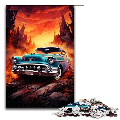 1000 teiliges Puzzle für Erwachsene Bunte Psychedelia klassischer Autos Puzzle für Kinder Holzpuzzle Lernspiel für Erwachsene 75 x 50 cm 1000 teiliges Puzzle für Erwachsene Bunte Psychedelia klassischer Autos Puzzle für Kinder Holzpuzzle Lernspiel für Erwachsene 75 x 50 cm von zouxangzz
