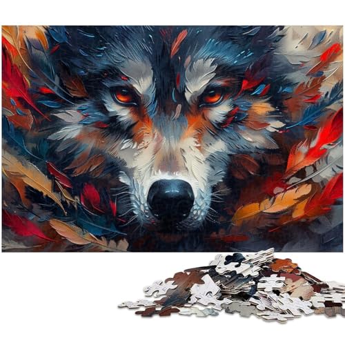 1000 teiliges Puzzle für Erwachsene Bunte Schäferhunde Spielzeug Denkspiel anspruchsvolles Puzzlespiel und Familienspiel (Größe 75 x 50 cm) von zouxangzz