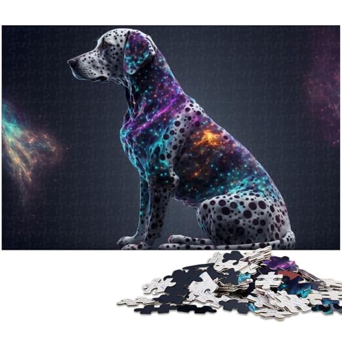1000 teiliges Puzzle für Erwachsene Dalmatiner Puzzle Kunstwerk für Teenager ab 14 Jahren (Größe 38 x 26 cm) von zouxangzz