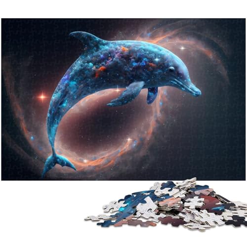 1000 teiliges Puzzle für Erwachsene Delfin Spielzeug Denkspiel anspruchsvolles Puzzlespiel und Familienspiel (Größe 75 x 50 cm) von zouxangzz