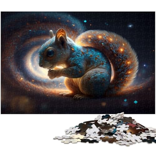 1000 teiliges Puzzle für Erwachsene Eichhörnchen Puzzle Holzpuzzle Lernspielzeug (Größe 75 x 50 cm) von zouxangzz