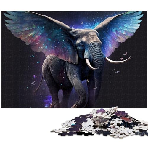 1000 teiliges Puzzle für Erwachsene Elefanten Flugspielzeug Denkspiel anspruchsvolles Puzzlespiel und Familienspiel (Größe 75 x 50 cm) von zouxangzz
