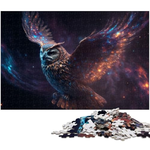 1000 teiliges Puzzle für Erwachsene Eulenspielzeug Denkspiel anspruchsvolles Puzzlespiel und Familienspiel (Größe 38 x 26 cm) von zouxangzz