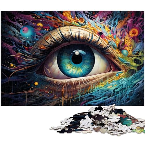 1000 teiliges Puzzle für Erwachsene Fantasie Farbaugen Spielzeug intellektuelles Spiel anspruchsvolles Puzzlespiel und Familienspiel 1000 Teile (75 x 50 cm) von zouxangzz