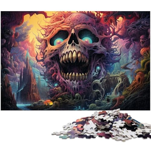 1000 teiliges Puzzle für Erwachsene Fantasie Farbdämonen Puzzles für Erwachsene und Kinder Holzpuzzle tolles Geschenk 1000 Teile (75 x 50 cm) von zouxangzz