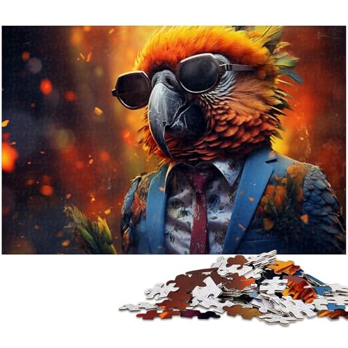 1000 teiliges Puzzle für Erwachsene Fantasie Puzzle mit Buntem Papagei Geburtstagsgeschenk für Teenager ab 14 Jahren 1000 Teile (75 x 50 cm) von zouxangzz