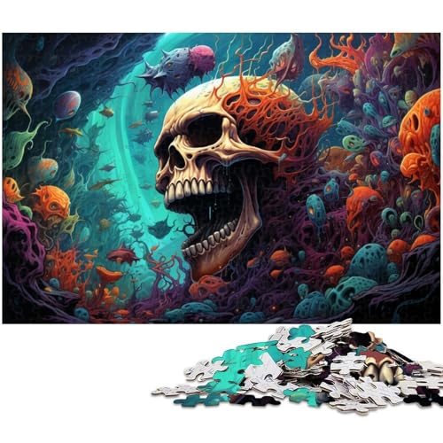 1000 teiliges Puzzle für Erwachsene Fantasie Skelett Spielzeug Denkspiel anspruchsvolles Puzzlespiel und Familienspiel 1000 Teile (75 x 50 cm) von zouxangzz