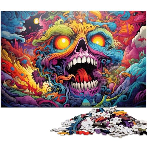 1000 teiliges Puzzle für Erwachsene Fantasie buntes Dämonenspielzeug intellektuelles Spiel anspruchsvolles Puzzlespiel und Familienspiel 1000 Teile (75 x 50 cm) von zouxangzz