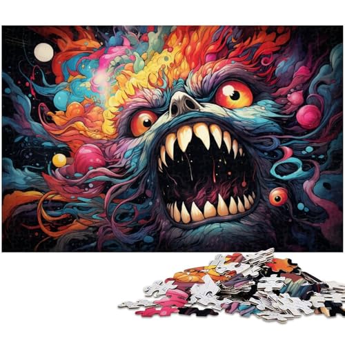 1000 teiliges Puzzle für Erwachsene Fantasie farbenfrohes Kunstspielzeug intellektuelles Spiel anspruchsvolles Puzzlespiel und Familienspiel 1000 Teile (75 x 50 cm) von zouxangzz