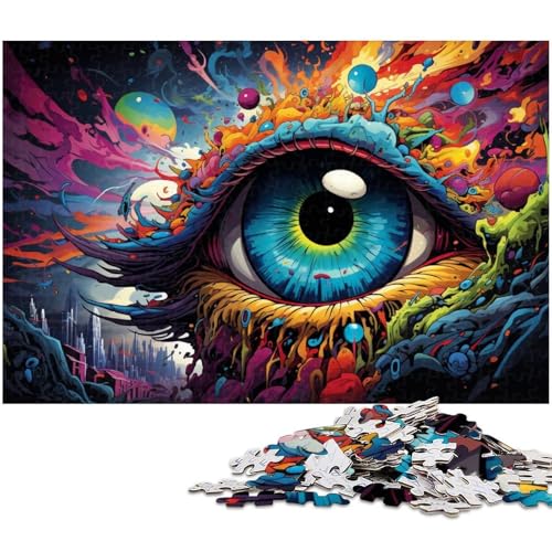 1000 teiliges Puzzle für Erwachsene Fantasie farbenfrohes Kunstspielzeug intellektuelles Spiel anspruchsvolles Puzzlespiel und Familienspiel 1000 Teile (75 x 50 cm) von zouxangzz