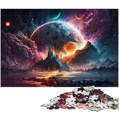1000 teiliges Puzzle für Erwachsene Fantasielandschaft EIN Kunstwerk für Teenager ab 14 Jahren (Größe 75 x 50 cm) von zouxangzz
