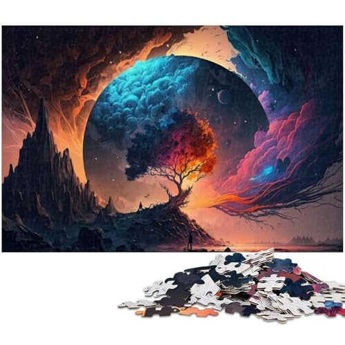 1000 teiliges Puzzle für Erwachsene Fantasielandschaft EIN Kunstwerk für Teenager ab 14 Jahren (Größe 75 x 50 cm) von zouxangzz