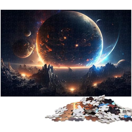 1000 teiliges Puzzle für Erwachsene Fantasielandschaft Puzzle Papierpuzzle Lernspielzeug 1000 Teile (38 x 26 cm) von zouxangzz