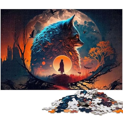 1000 teiliges Puzzle für Erwachsene Fantasielandschaft Puzzle für Lernspiele Herausforderungen Spielzeug Kunstwerk Geschenk (Größe 75 x 50 cm) von zouxangzz