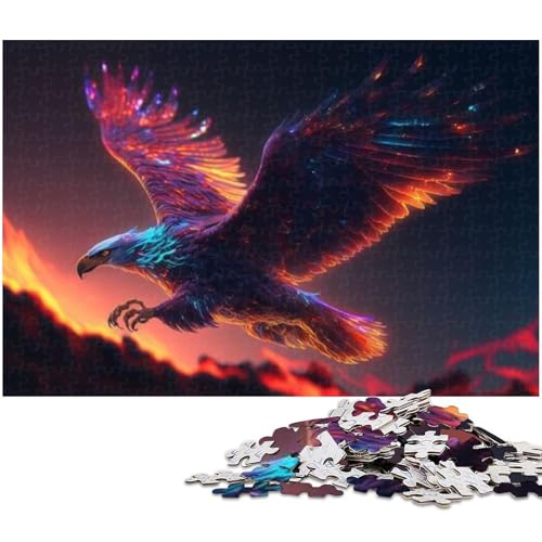 1000 teiliges Puzzle für Erwachsene Fantasy Adler EIN Kunstwerk für Teenager ab 14 Jahren (Größe 38 x 26 cm) von zouxangzz