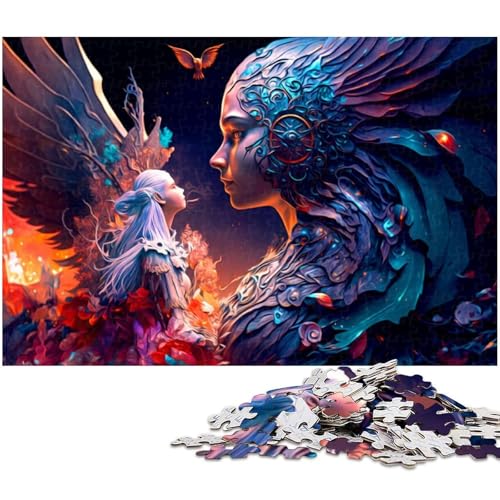 1000 teiliges Puzzle für Erwachsene Fantasy Mädchengesicht EIN Kunstwerk für Teenager ab 14 Jahren 1000 Teile (75 x 50 cm) von zouxangzz