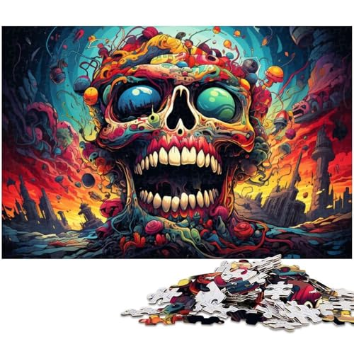 1000 teiliges Puzzle für Erwachsene Fantasy Monster Puzzle Holzpuzzle Lernspielzeug 1000 Teile (75 x 50 cm) von zouxangzz