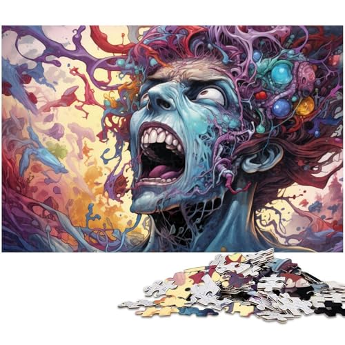 1000 teiliges Puzzle für Erwachsene Fantasy Monster Puzzles für Erwachsene und Kinder Holzpuzzle tolles Geschenk 1000 Teile (75 x 50 cm) von zouxangzz
