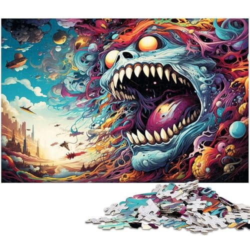 1000 teiliges Puzzle für Erwachsene Fantasy Teufelsspielzeug Denkspiel anspruchsvolles Puzzlespiel und Familienspiel 1000 Teile (75 x 50 cm) von zouxangzz